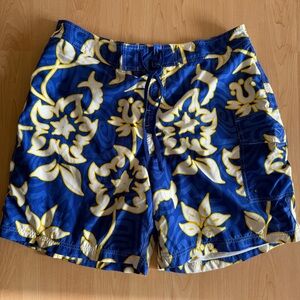 Driving Force Men’s Long Tropical-Print Lined Board Shorts Swim Trunks, Size XL